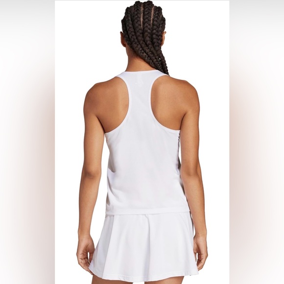 Adidas Club Tennis Climacool V Neck Tank Top White Size Large NWT - Picture 2 of 5
